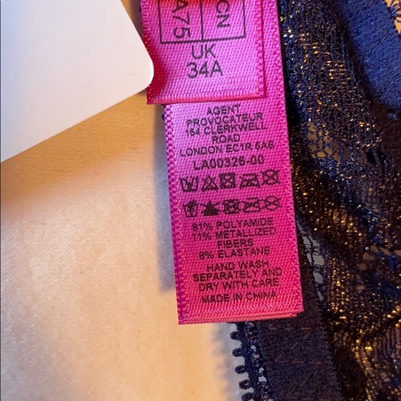 NWT L'Agent by AP Siena Metallic Lace Demi Bra - Picture 12 of 12